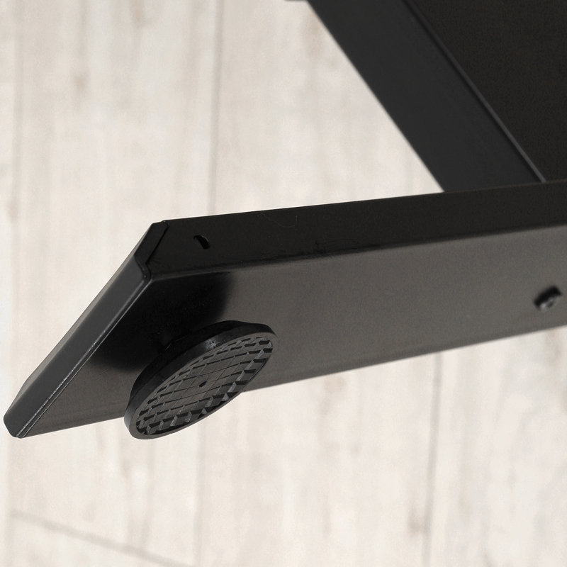 Arionna 63"Dual Motor Adjustable Height Standing Desk, Brown/Black, 46" H x 63" W x 30" D