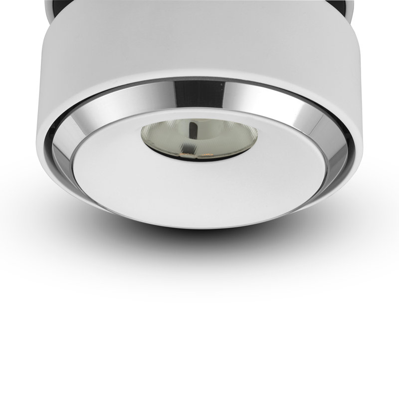 Orbit White Aluminum LED Flush Mounted Downlight