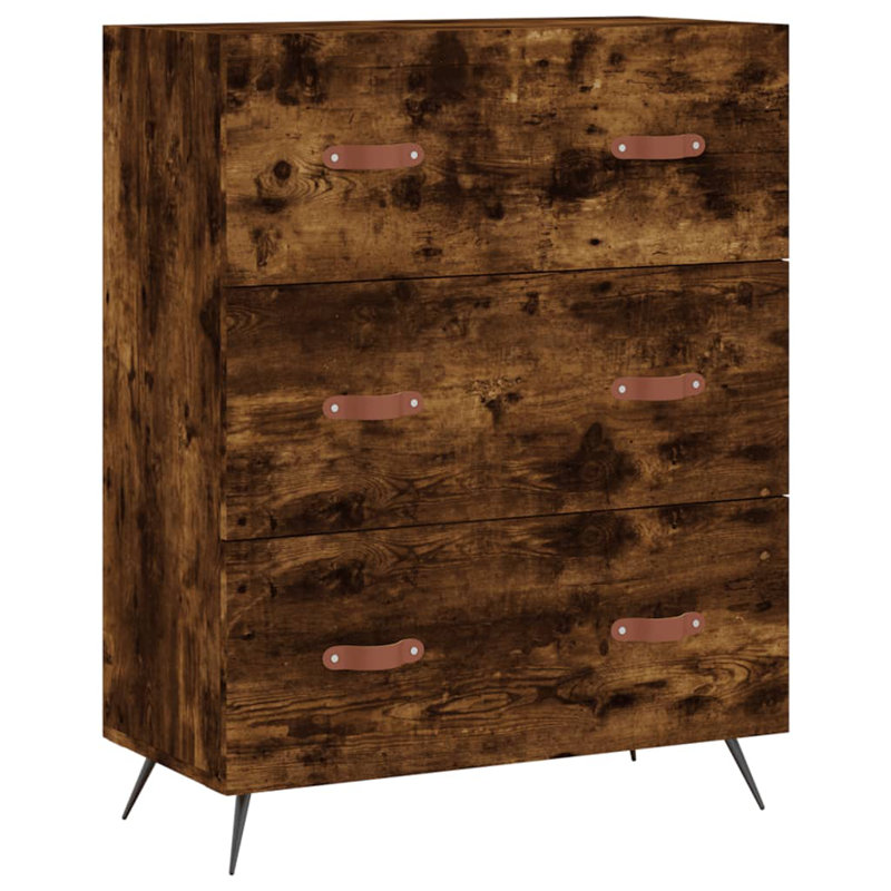 Bartholdi Highboard 69.5x34x180 cm Engineered Wood, Smoked Oak