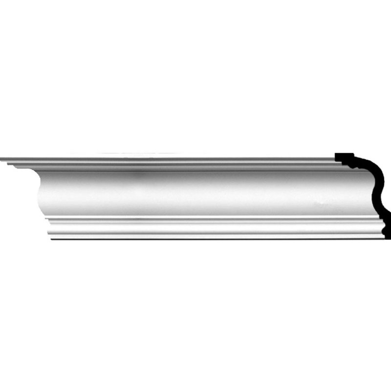 Niobe Traditional White Polyurethane Crown Moulding 94.5"