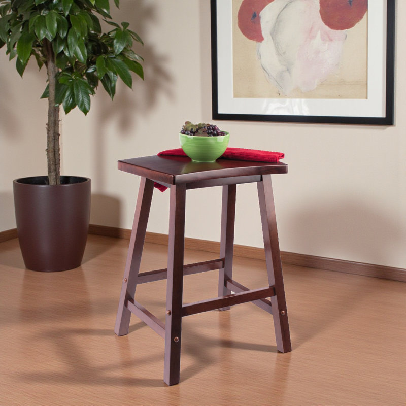 Yowell Solid Wood Counter Stool, Counter Stool (24" Seat Height)