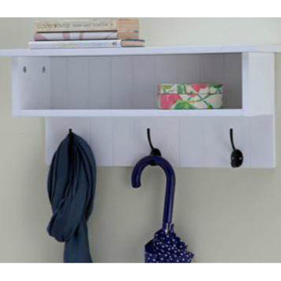 Wall 3 - Hook Wall Mounted Coat Rack