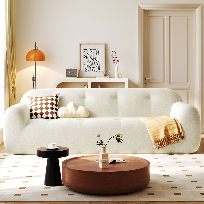 Canapé rembourré 85,8 po Carllyle, Beige