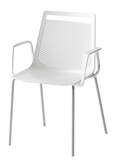 Chaise d'invité Akami, blanc