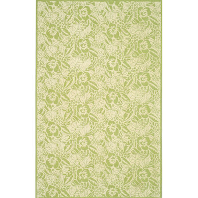 Martha Stewart Hand Hooked Wool Pile Floral Rug