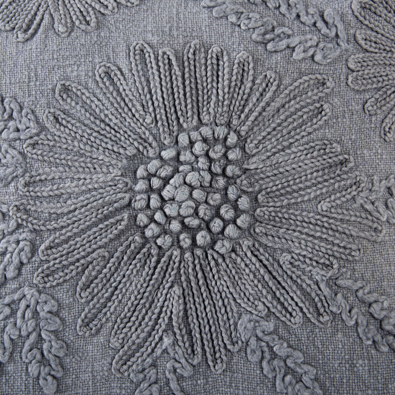 Coussin 100% coton, Gris
