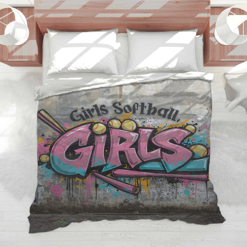 Édredon graffiti pour filles, King