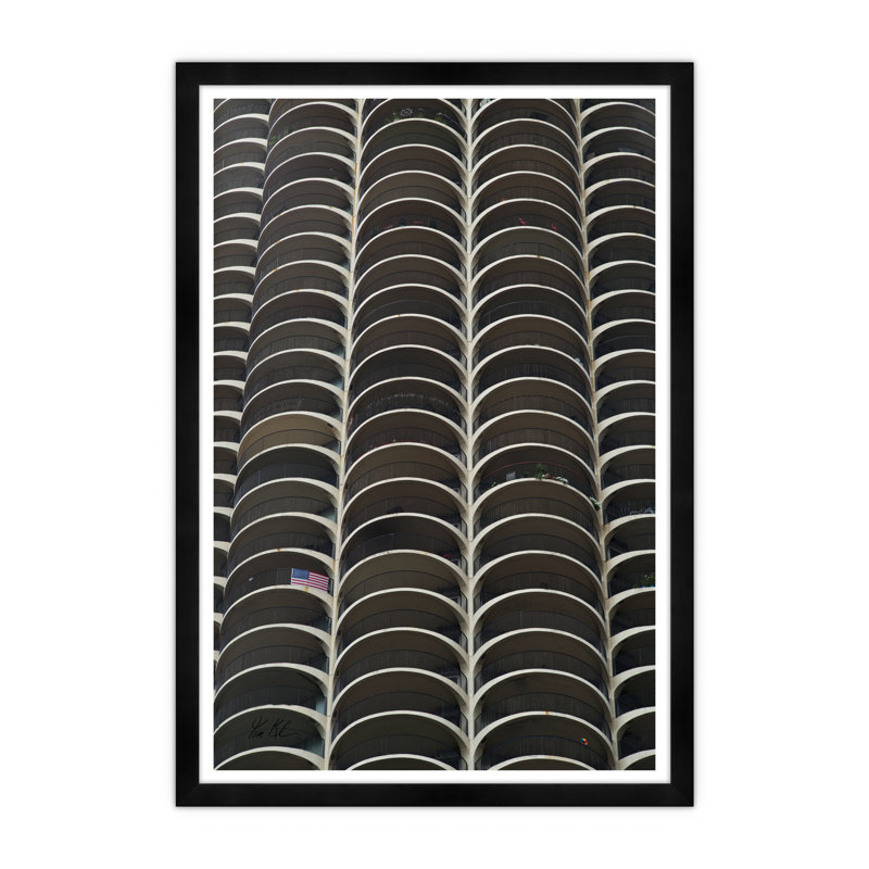 Marina Towers Patriot Print by Tim Klein