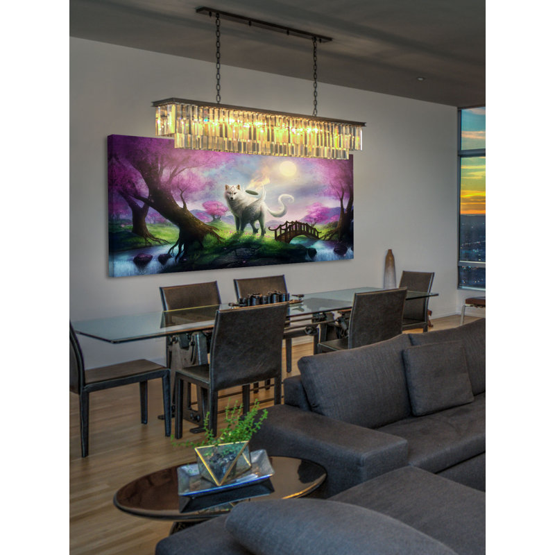 Okami 1 Piece Wrapped Canvas Wall Art, 76cm H x 152cm W