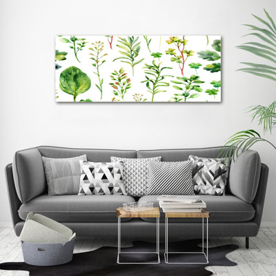 Herbs And Weeds - No Frame Print on Canvas