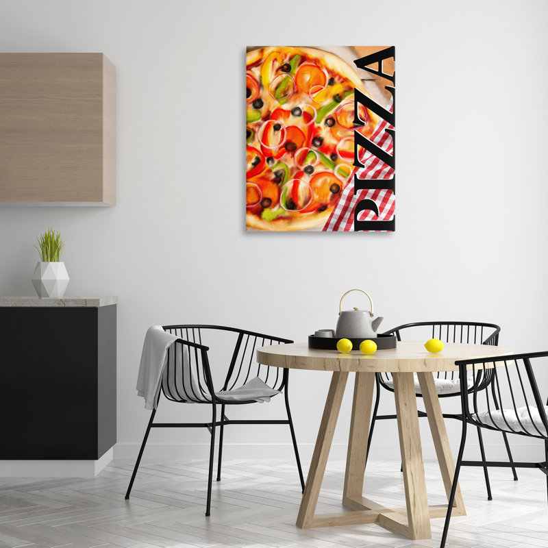 Gourmet Traditional Pizza Canvas, design by Kim Allen, 40" H x 30" W