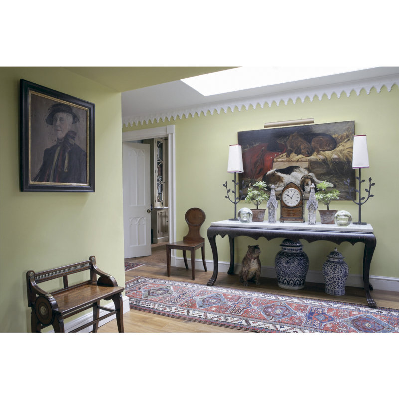 William Yeoward 68.5'' W Marble Console Table, Ebonized Oak