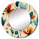 Midcentury Modern Revival - midcentury  Unique Mirror, Mid-Century Modern Large Round Wall Mirror, Printed Metal Art