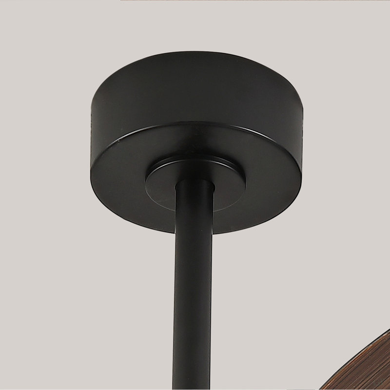 Hot Sales 42 Inch Modern Black Ceiling Fan With Light 3 ABS  Blades Remote Control Reversible DC Motor With Dimmable LED