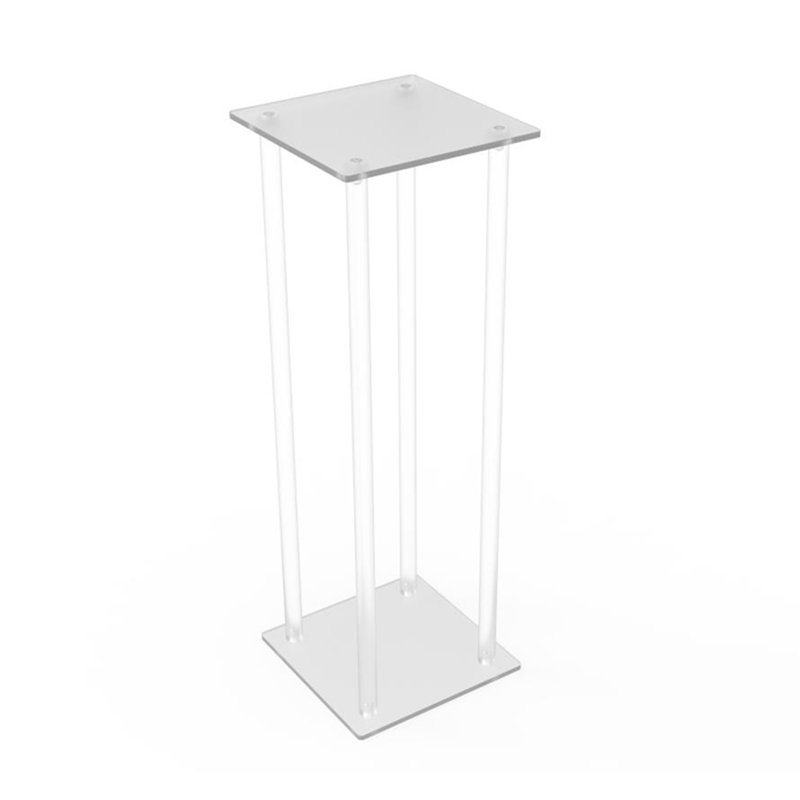 Grand présentoir en acrylique transparent sur pied en plexiglas transparent, présentoir de table, podium