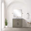 Meuble-lavabo simple en chêne gris 36 po X P 22 po D-117980171