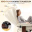 Fauteuil inclinable de massage en cuir chauffant avec repose-pieds-886313506