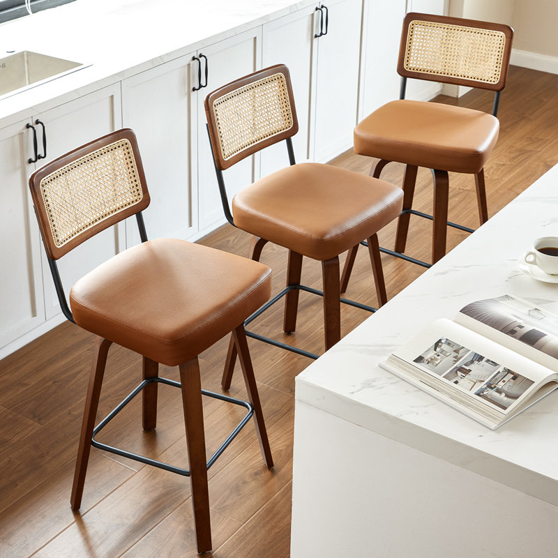 Bar Stool, 3, Brown