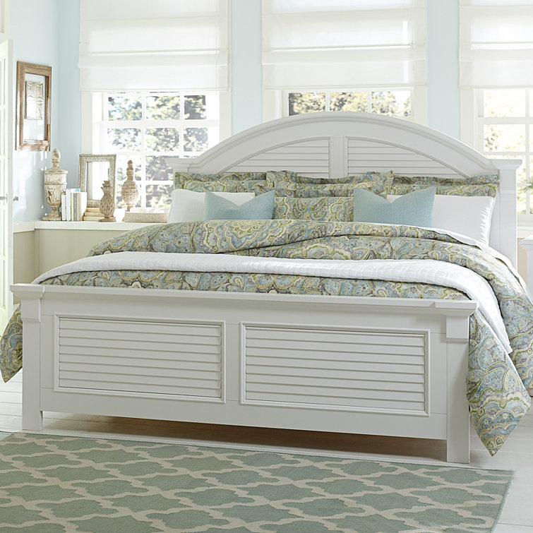 Alvy Panel Bed - White