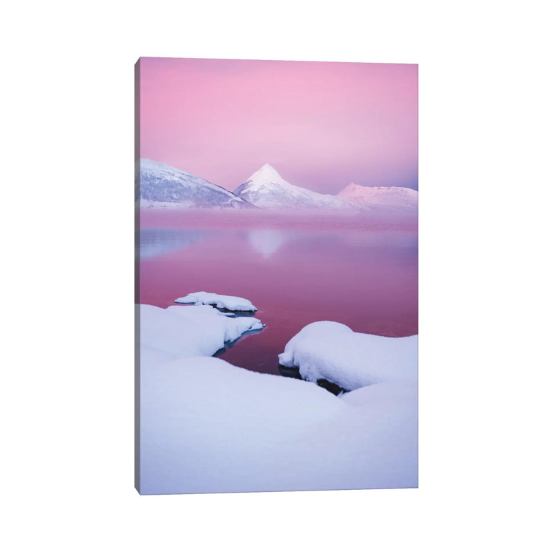 Pink Morning by Steffen Fossbakk - Wrapped Canvas Painting, 20.32 cm H x 30.48 cm W