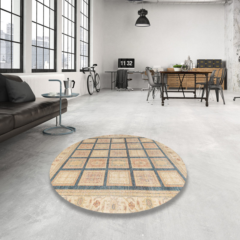 Tapis abstrait moderne 4179, Rond 6 pi