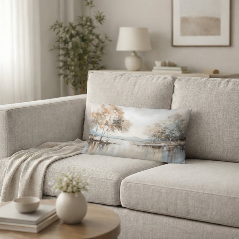 Coussin décoratif River, H 12 po x l 20 po