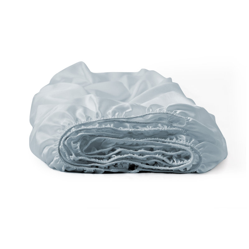 Misty Blue Twin Lyocell Sheet Set with Pillowcase