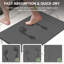 Petit tapis de bain en diatomite à rayures horizontales gris foncé, tapis de bain en pierre à séchage rapide et résistant à la moisissure-418852020-424054528