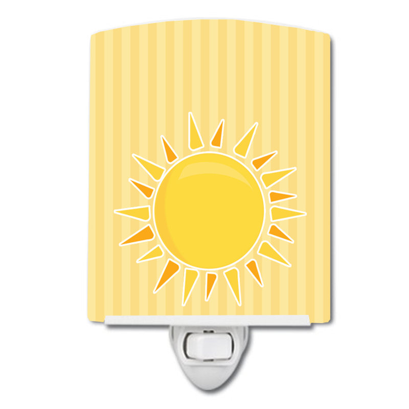 Sunshine Sun on Stripes Ceramic Night Light