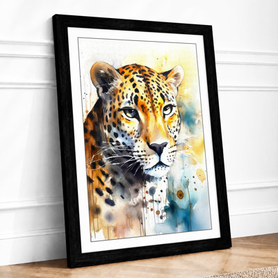 Leopard Emerging Modern 1 Piece Single Picture Frame Wall Art