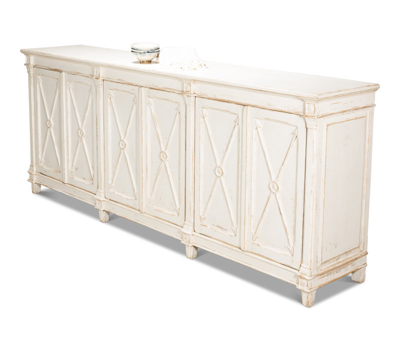 Marksman 96'' White Reclaimed Pine Sideboard