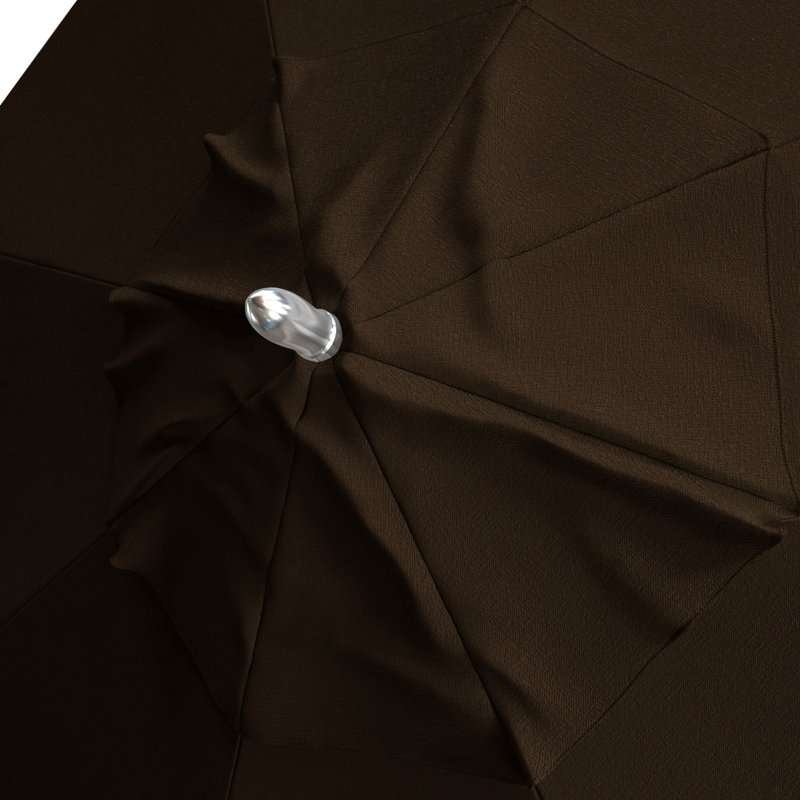Parasol de marché 11 pi Hixon, Toile Sunbrella® brun baie