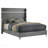 Malcolm Gray Upholstered Eastern King Wingback Bed