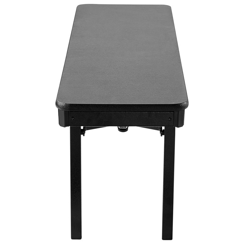 Banc pliant 15 x 72, panneau de fibres à densité moyenne, bord protecteur, gris