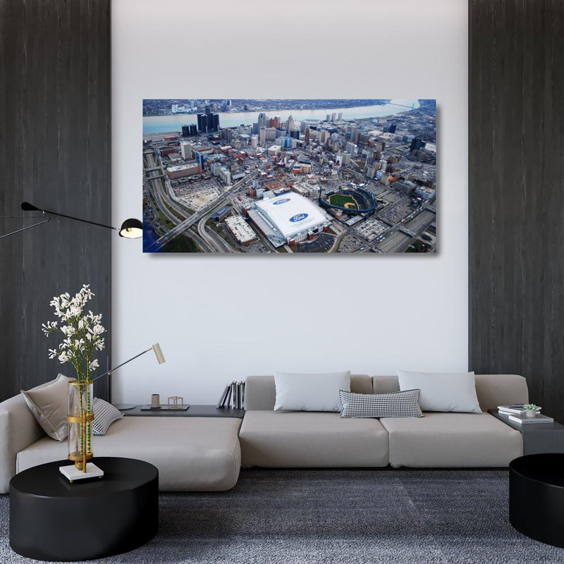 Ford Field, 25" H x 48" W