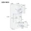 Armoire de rangement haute et large pour salle de bain-394644142
