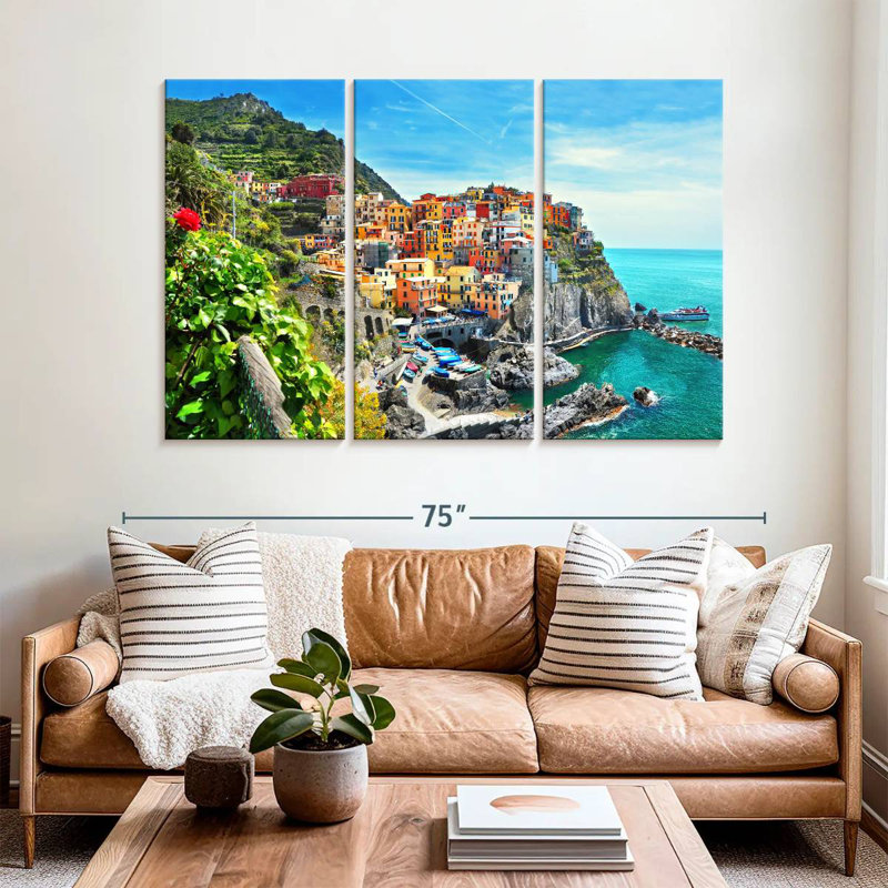 Kavia Manarola, ville italienne, H 42 po x l 65 po