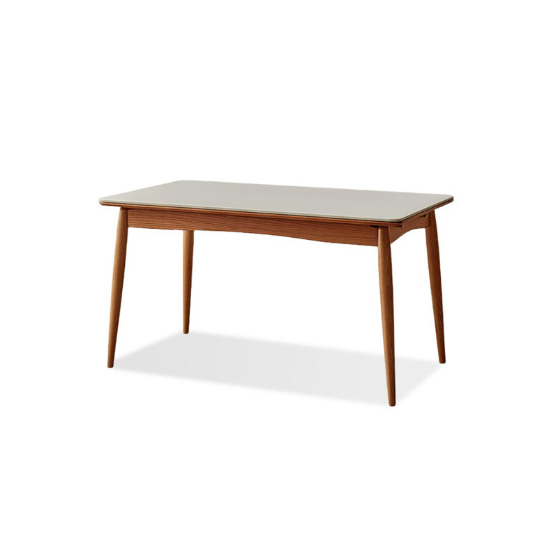 Table de salle à manger Modern, 29,53 po H x 55,12 po L x 31,5 po l, Blanc