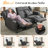 Loveseat Rocker Recliner Sofa, Dual Reclining Couch With Console, Manual Reclinable Double Seat 2 Person Recliner, Rv Movie Seating For Travel Trailers Living Room-1069023607