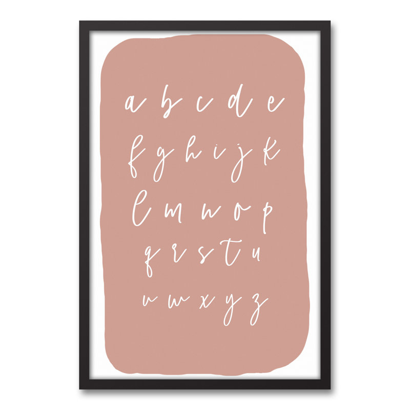 Art encadré ABC Blob, H 31,75 po x l 21,75 po x P 1,75 po