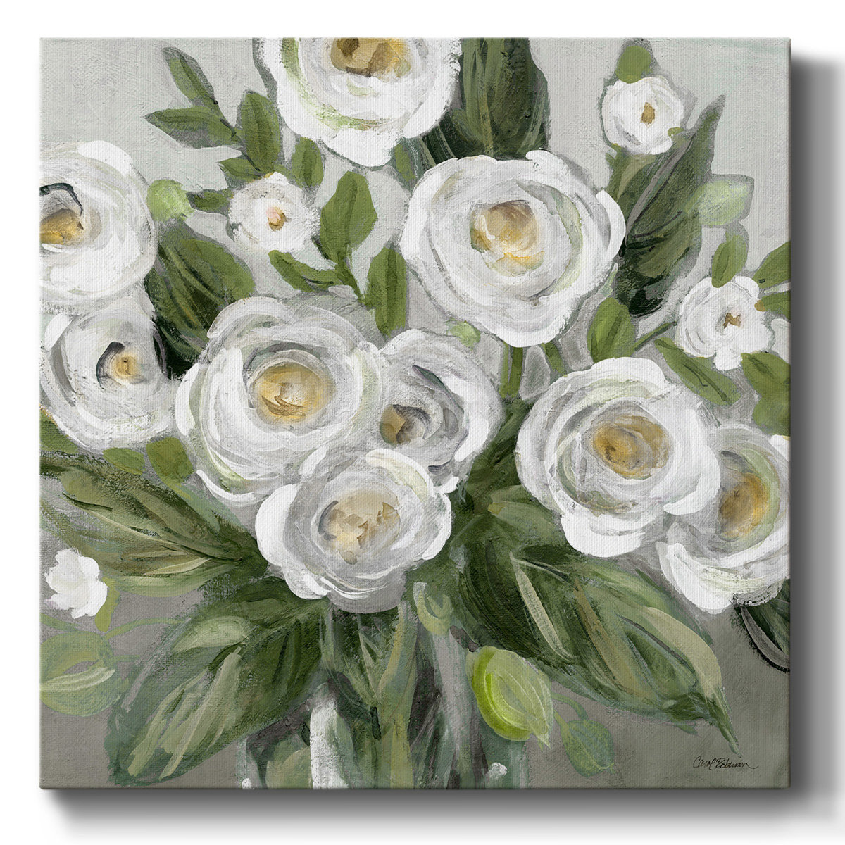 Winston Porter Honey White Blossoms On Canvas Print | Wayfair