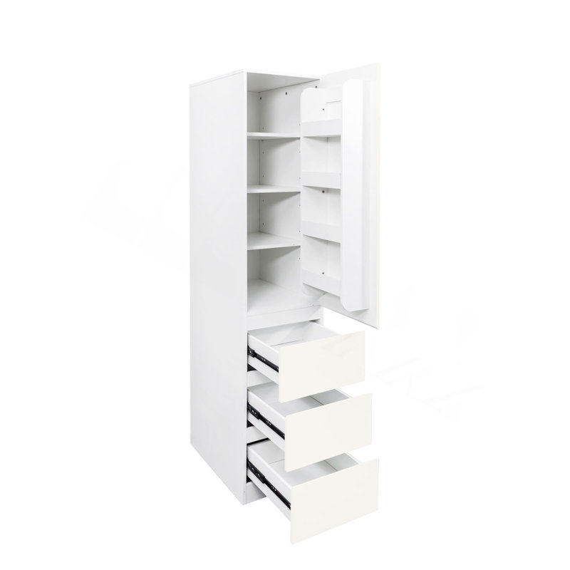 Armoire de cuisine polyvalente avec plusieurs options de rangement pour une vie organisée