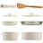8pc Cookware Set With Handle, Cream