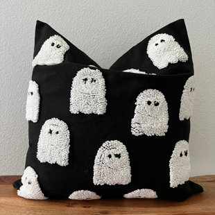 Goth Throw Pillow - Halloween Cushion - Thick Thighs Spooky Vibes