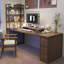 Bureau de direction rectangulaire en bois massif avec tiroirs Walnut-1995020827-1995020825