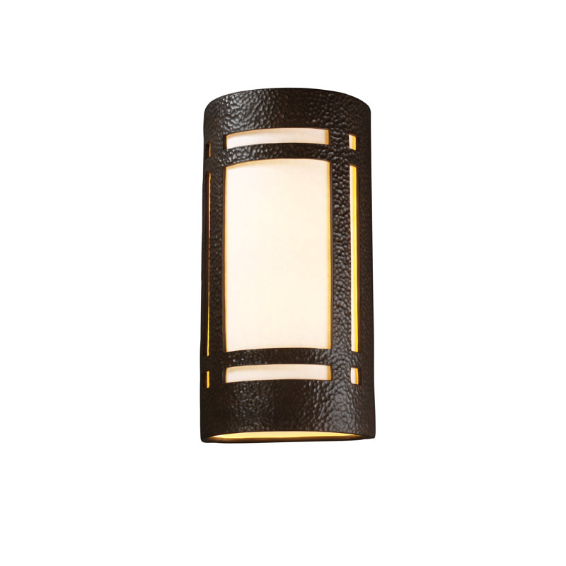 Applique murale encastrée en cuivre martelé Watton, Incandescent, H 21 po x l 10,75 po x P 6,75 po