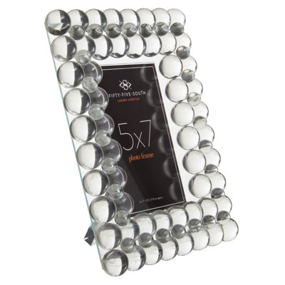 Juarbe Clear Crystal Picture Frame with Mat