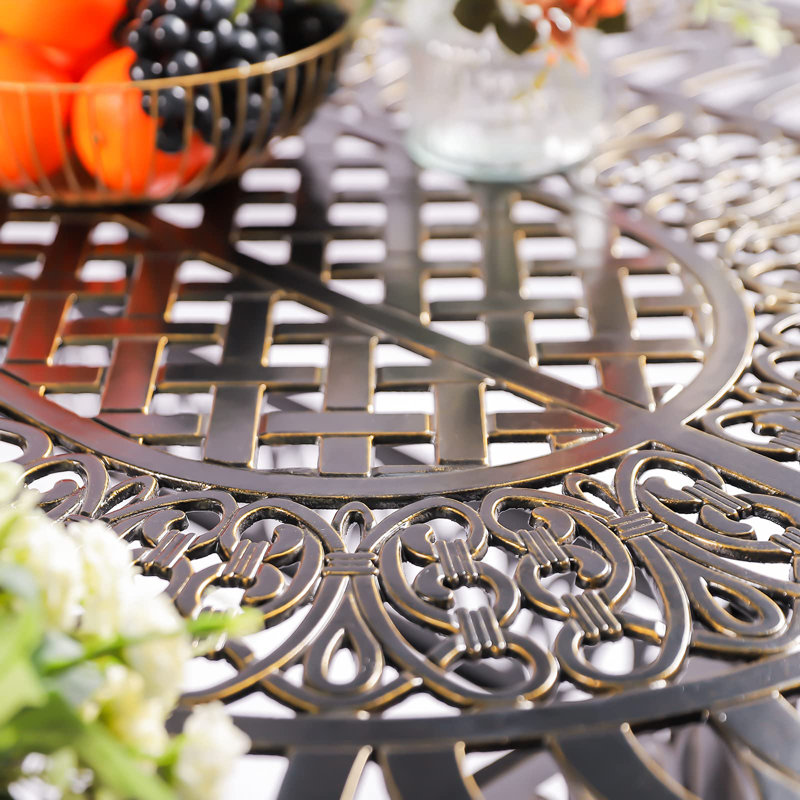 Grande table de salle à manger Dovecove, Bronze