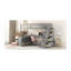 Lit mezzanine simple avec 7 tiroirs, 2 tablettes et un bureau-1744830357