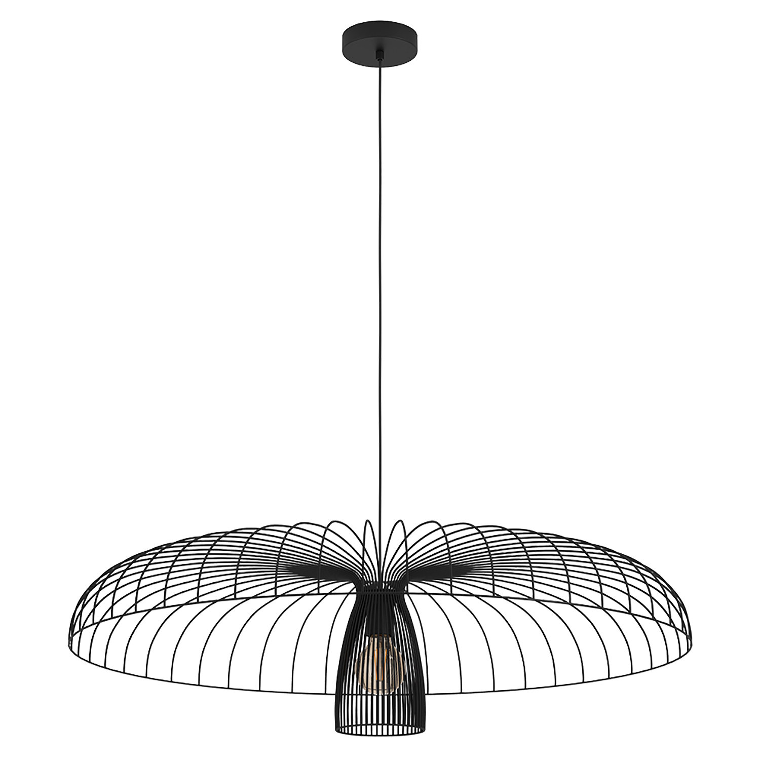 Reza Metal Dimmable Chandelier, 10.63" H x 38.7" W x 38.7" D